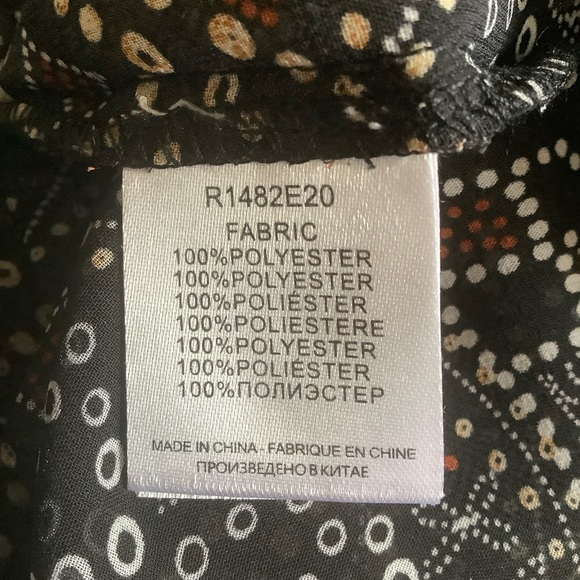 MOLLY BRACKEN WOMENS PAISLEY PRINT RUFFLE BLOUSE/ Size Small - Picture 8 of 8